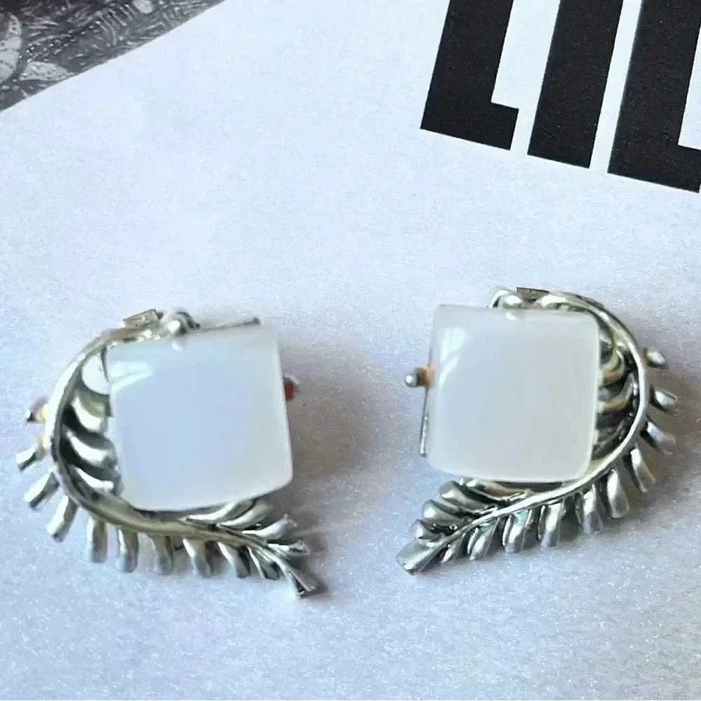 Vintage Silver Clip On Earrings